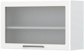 Висящ шкаф Modena V5-90-1KSP with Витрина-White - White glossy
