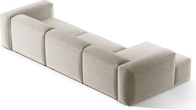 Бежов ъглов диван (ляв ъгъл) Bergamo – Cosmopolitan Design