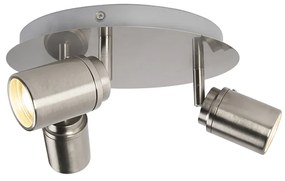 Модерен баня прожектор стомана 3-светлина IP44 - Ducha