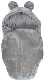 Сиво бебешко одеяло от рипсено кадифе 45x80 cm – Meowbaby