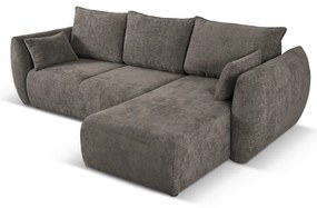 Сив ъглов диван (десен ъгъл) Matera - Cosmopolitan Design