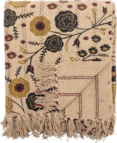 Кафяво одеяло от рециклиран памук 130x160 cm Eydis – Bloomingville