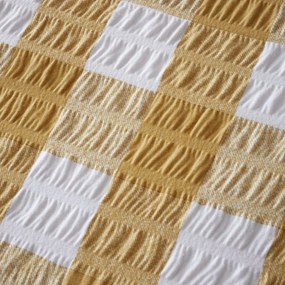 Жълто единично фланелено спално бельо 135x200 cm Gingham Check – Catherine Lansfield