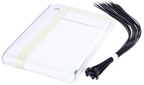 Жълто-зелен пластмасов параван за балкон 500x85 cm Butterfly - Maximex