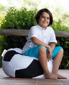 Градински пуф Football Kids Pouf, цвят Черен
Бял