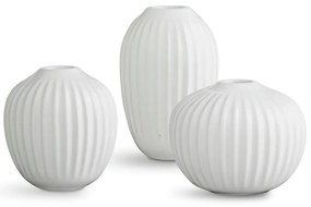 Комплект от 3 миниатюрни бели вази Hammershoi Hammershøi - Kähler Design