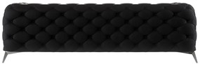 Черен кадифен диван 243 cm Chelsea – Ropez
