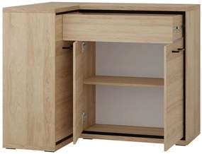 Ъглов Бюфет Mediolan 15K-Natural-Left-With foot