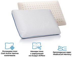 Охлаждаща възглавница Medico Active Cool Memory