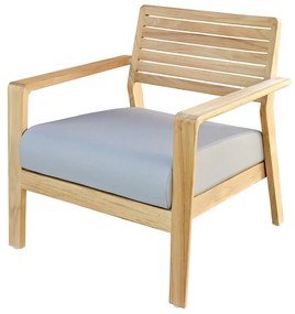 Сиво-естествено градинско кресло от масивно дърво Aquariva – Ezeis