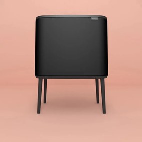 Кош за боклук Brabantia Bo Touch 651106, 36 л, Плавно и безшумно отваряне, Голям отвор, Черен