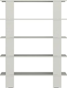 Светлосива метална библиотека 120x156x37 cm Hes – noo.ma