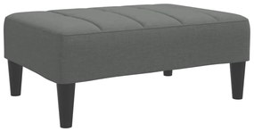 4007381 vidaXL Табуретка, тъмносива, 77x55x31 см, плат