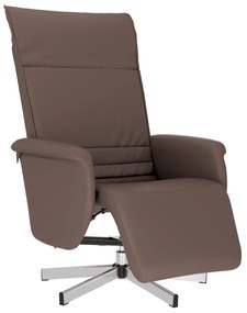 356642 vidaXL Наклоняем стол с поставка за крака, кафяв, изкуствена кожа