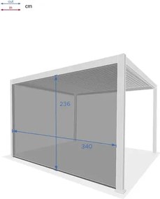 Щора за беседка Hesperide Evora, Тексалин, 3.6 m - Графит