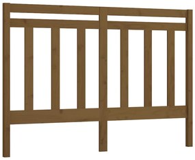 817793 vidaXL Горна табла за легло, меденокафява, 146x4x100 см, бор масив