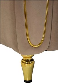 Кафяво-сиво кадифено кресло Alma – Mauro Ferretti