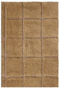 Ръчно изработен вълнен килим в цвят жълта охра 170x240 cm Mosaic Ochre – Lorena Canals