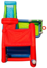 HAPPY HOP Игрален център къща с пързалка и топки 455x330x265