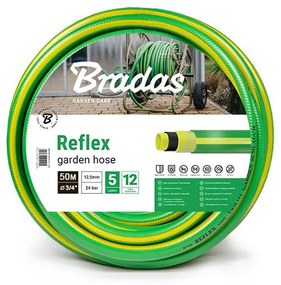 Градински маркуч 3/4" 50 м подсилен зелен/жълт REFLEX