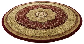 Червен кръгъл килим ø 150 cm Heritage – Think Rugs