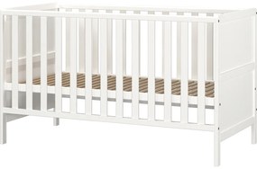 Бяло детско креватче 70x140 cm от масивна дървесина Alkmaar – Germania
