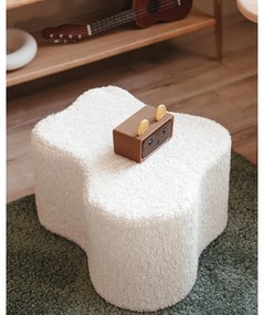 Кремав детски пуф от букле Cloud – Wigiwama