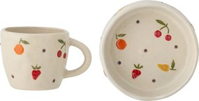 Глинен детски комплект за хранене 2 бр. Tatiana – Bloomingville Mini