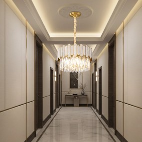 Лампа APP1746-4CP 40 cm Gold