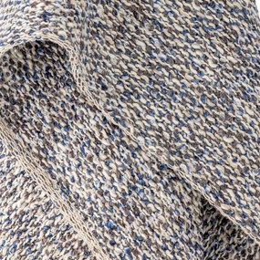 Сиво-синьо одеяло със смес от лен 130x160 cm Ocean – Bloomingville