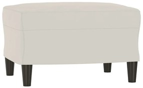 349405 vidaXL Пейка, кремава, 70x35x41 см, кадифе