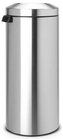 Матово-сребристо стоманено кошче за боклук 30 l Flame Guard – Brabantia