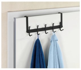 Черна закачалка за врата с 5 куки Nostalgia - Wenko