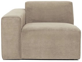 Бежов велурен модул на дивана (ляв ъгъл) Sting - Scandic