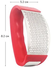 Преса за чесън ZEPHYR ZP 1502 B, Стомана, ръчен кухненски инструмент - Червен