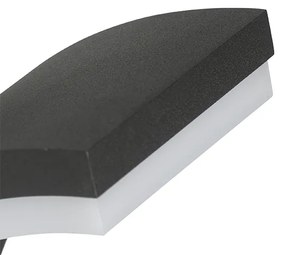 Външна стенна лампа антрацит с LED IP54 с датчик за движение - Litt
