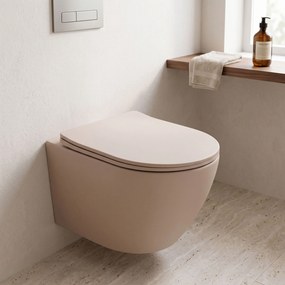 тоалетна чиния REA Carlo Mini Tornado Mocca Matt