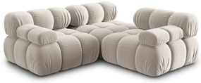 Бежов кадифен модулен диван 282 cm Bellis – Micadoni