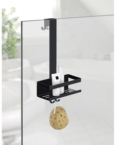 Черен висящ рафт за баня от неръждаема стомана Bribano – Wenko