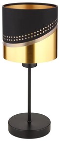 Globo 54046T - Настолна лампа OR 1xE27/40W/230V Ø 16 см черен/златист