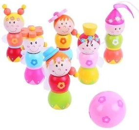 Bigjigs - Дървен мини боулинг Феи