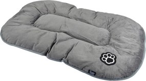 Сиво велурено легло за домашни любимци за куче 107x62 cm Flakes – Love Story