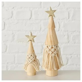 Комплект от 2 коледни украси, изработени от масивна борова дървесина Bohio - Boltze