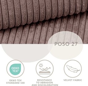 Лилаво боксспринг легло 180x200 cm с място за съхранение Caya – Maison de Rêve