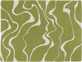 Зелено/кремаво одеяло 150x200 cm Felu – noo.ma