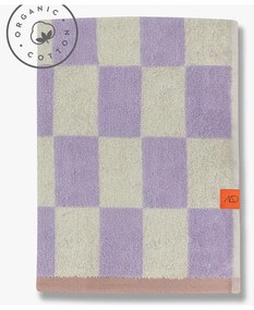 Светложълто-лилава кърпа за баня от органичен памук 70x133 cm Retro - Mette Ditmer Denmark