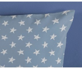 Синьо -бежово единично памучно детско спално бельо 140x200 cm Robo – Good Morning