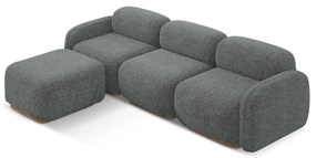 Сив модулен ъглов диван (променлив) Ailani – Makamii