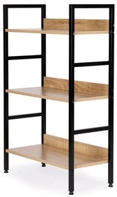 Стабилен рафт с 3 рафта - комбинация от метал и дърво 93 x 60 x 27,5 cm