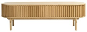 Масичка за телевизор от дъб в естествен цвят 160x48 cm Carno - Unique Furniture